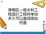 津南区一级水利工程造价工程师考完多久可以查成绩如何查
