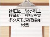 徐汇区一级水利工程造价工程师考完多久可以查成绩如何查