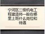 宁河区二级机电工程建造师一般在哪里上班什么岗位和待遇
