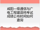 咸阳一级通信与广电工程建造师考试成绩公布时间如何查询