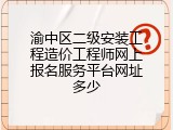 渝中区二级安装工程造价工程师网上报名服务平台网址多少