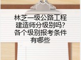 林芝一级公路工程建造师分级别吗？各个级别报考条件有哪些