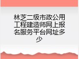 林芝二级市政公用工程建造师网上报名服务平台网址多少