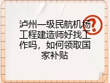 泸州一级民航机场工程建造师好找工作吗，如何领取国家补贴