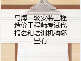 乌海一级安装工程造价工程师考试代报名和培训机构哪里有