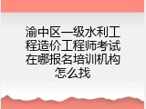 渝中区一级水利工程造价工程师考试在哪报名培训机构怎么找