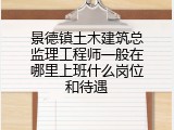 景德镇土木建筑总监理工程师一般在哪里上班什么岗位和待遇