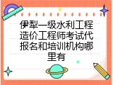 伊犁一级水利工程造价工程师考试代报名和培训机构哪里有