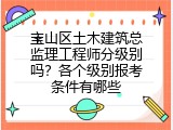 宝山区土木建筑总监理工程师分级别吗？各个级别报考条件有哪些