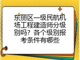 东丽区一级民航机场工程建造师分级别吗？各个级别报考条件有哪些
