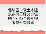 北碚区一级土木建筑造价工程师分级别吗？各个级别报考条件有哪些