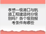 孝感一级港口与航道工程建造师分级别吗？各个级别报考条件有哪些