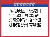 九龙坡区一级港口与航道工程建造师分级别吗？各个级别报考条件有哪些