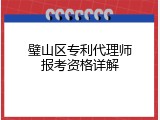 璧山区专利代理师报考资格详解