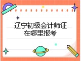 辽宁初级会计师证在哪里报考
