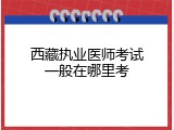西藏执业医师考试一般在哪里考