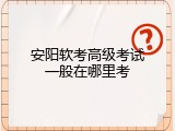 安阳软考高级考试一般在哪里考