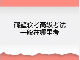 鹤壁软考高级考试一般在哪里考