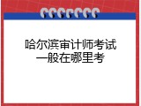 哈尔滨审计师考试一般在哪里考