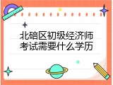 北碚区初级经济师考试需要什么学历