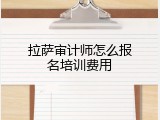 拉萨审计师怎么报名培训费用
