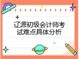 辽源初级会计师考试难点具体分析