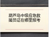 葫芦岛中级应急救援员证在哪里报考