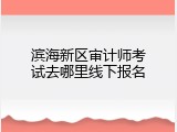 滨海新区审计师考试去哪里线下报名