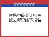宜昌中级会计师考试去哪里线下报名