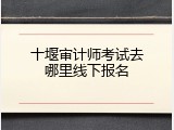 十堰审计师考试去哪里线下报名
