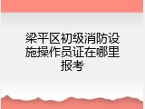梁平区初级消防设施操作员证在哪里报考