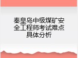 秦皇岛中级煤矿安全工程师考试难点具体分析