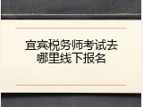 宜宾税务师考试去哪里线下报名