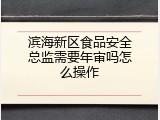 滨海新区食品安全总监需要年审吗怎么操作