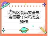 红桥区食品安全总监需要年审吗怎么操作