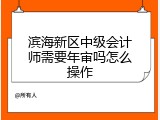 滨海新区中级会计师需要年审吗怎么操作