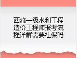 西藏一级水利工程造价工程师报考流程详解需要社保吗