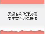 无锡专利代理师需要年审吗怎么操作