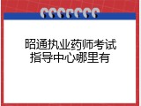 昭通执业药师考试指导中心哪里有