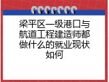 梁平区一级港口与航道工程建造师都做什么的就业现状如何