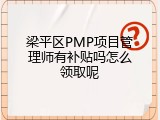 梁平区PMP项目管理师有补贴吗怎么领取呢
