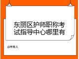 东丽区护师职称考试指导中心哪里有