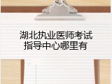 湖北执业医师考试指导中心哪里有