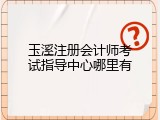 玉溪注册会计师考试指导中心哪里有