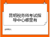 昆明税务师考试指导中心哪里有