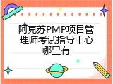 阿克苏PMP项目管理师考试指导中心哪里有