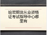 哈密期货从业资格证考试指导中心哪里有