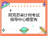 阿克苏审计师考试指导中心哪里有