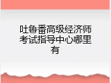 吐鲁番高级经济师考试指导中心哪里有