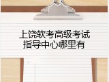 上饶软考高级考试指导中心哪里有